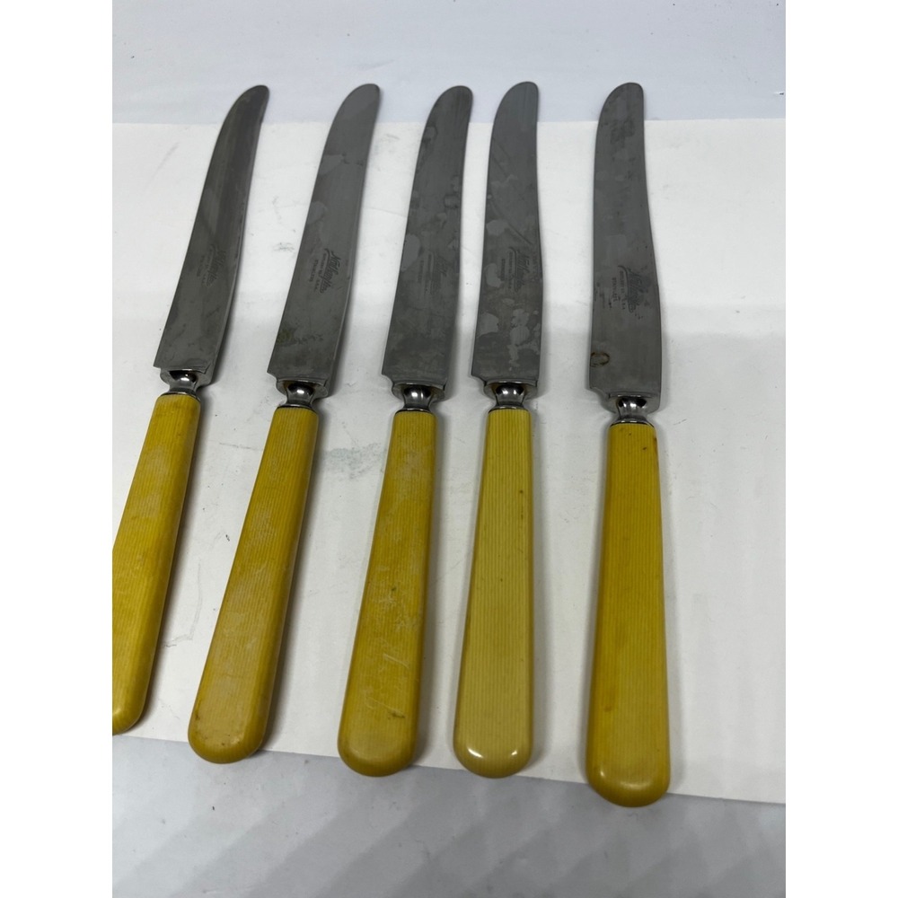 5Northampton Cutlery Knives Stainless Blades Celluloid Handles